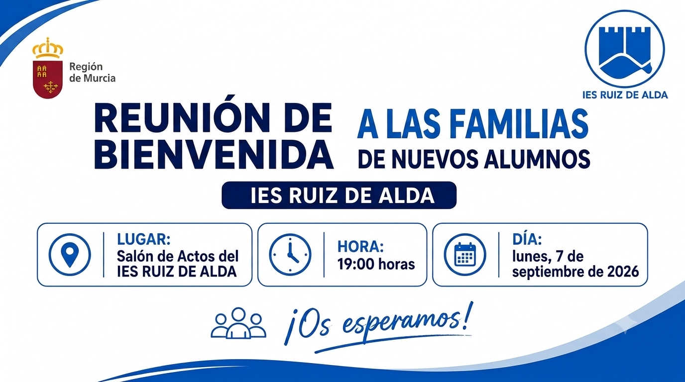 REUNIÓN INFORMATIVA FAMILIAS DE NUEVOS ALUMNOS